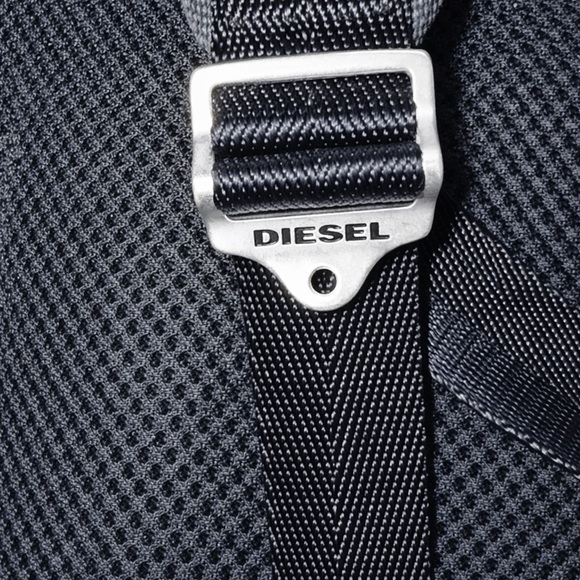 Diesel Men's Black Backpack with Silver Accents - Picture 7 of 8